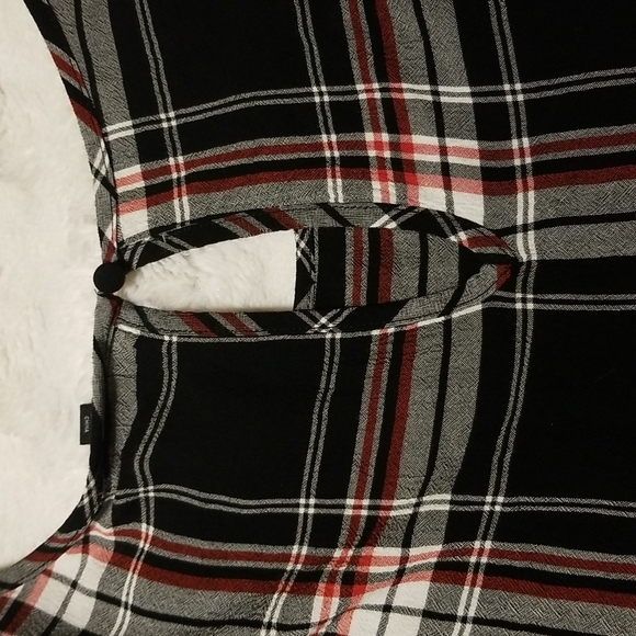 Torrid Womens Shirt Size 2X Plaid Red Black Babydoll Top - Picture 9 of 9